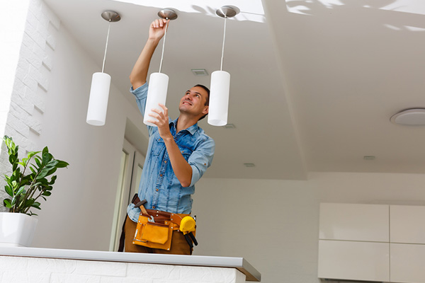 Indoor Kitchen Light Installation