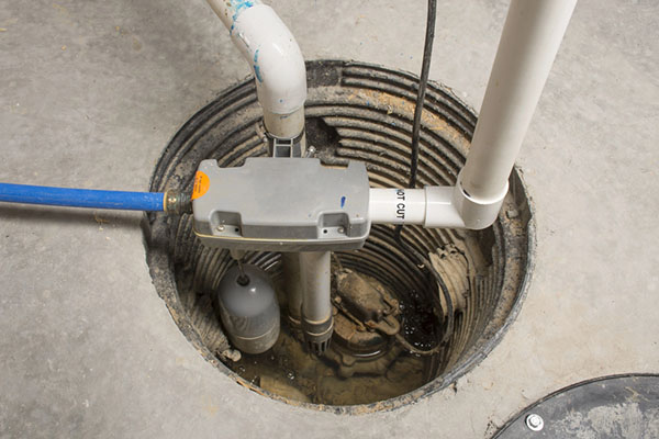 sump pump installation