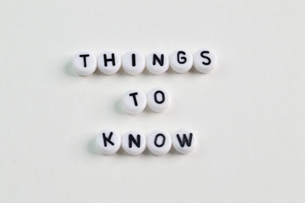 Alphabet beads with text THINGS TO KNOW depicting essential tips for electrical safety