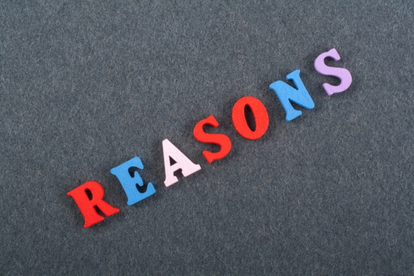 reasons spelled using wooden letters depicting uneven heating