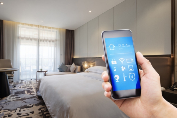 home control on smart phone depicting customization and scalability