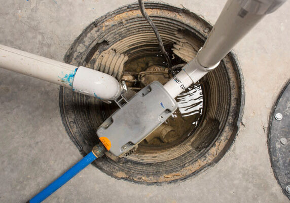 sump pump installation